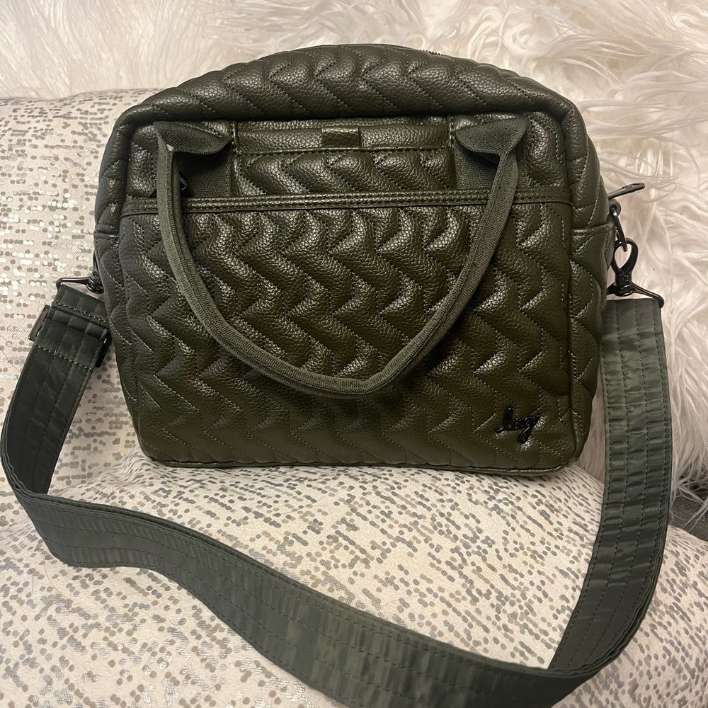 LUG Classic, vegan leather, Crossbody bag, olive green